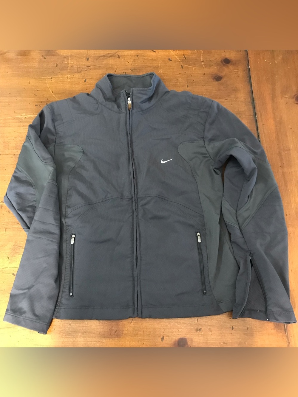 Nike Sphere Dry Boy’s L Gray Full-Zip Performance Jacket